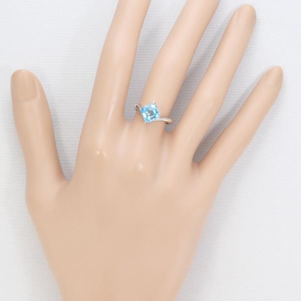 Other Other PT900 Platinum Ring with Blue Topaz, Size 9 Metal Ring in Excellent Condition Size ONE SIZE - 3 Thumbnail