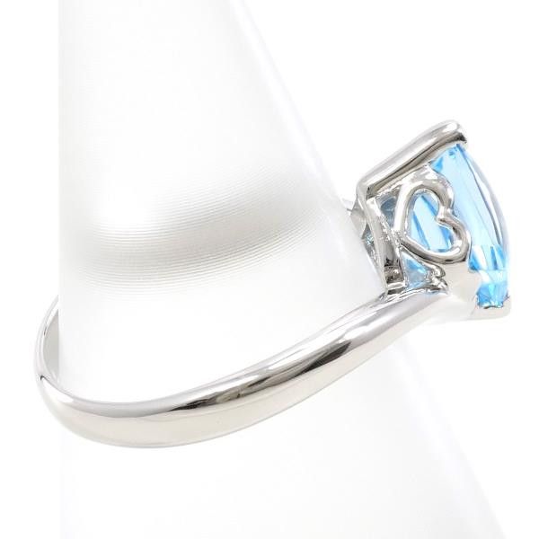 Other Other PT900 Platinum Ring with Blue Topaz, Size 9 Metal Ring in Excellent Condition Size ONE SIZE - 2 Thumbnail
