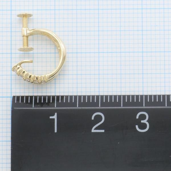 Other Other K18 Yellow Gold Diamond Earrings 0.10ct Metal Earrings in Excellent Condition Size ONE SIZE - 4 Thumbnail