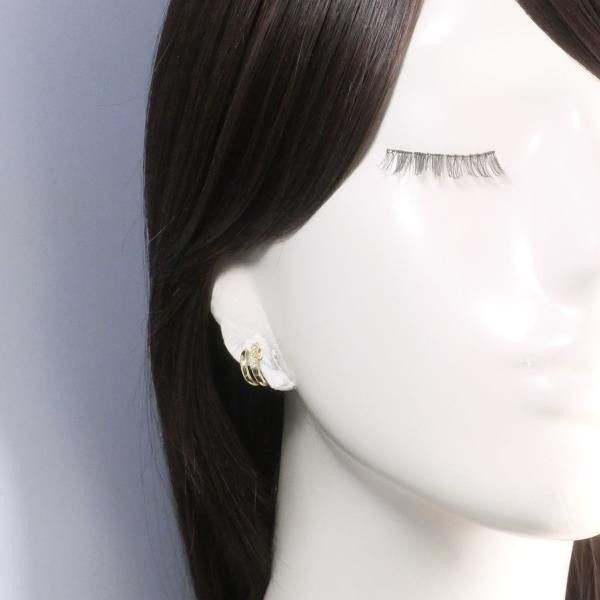 Other Other K18 Yellow Gold Diamond Earrings 0.10ct Metal Earrings in Excellent Condition Size ONE SIZE - 3 Thumbnail