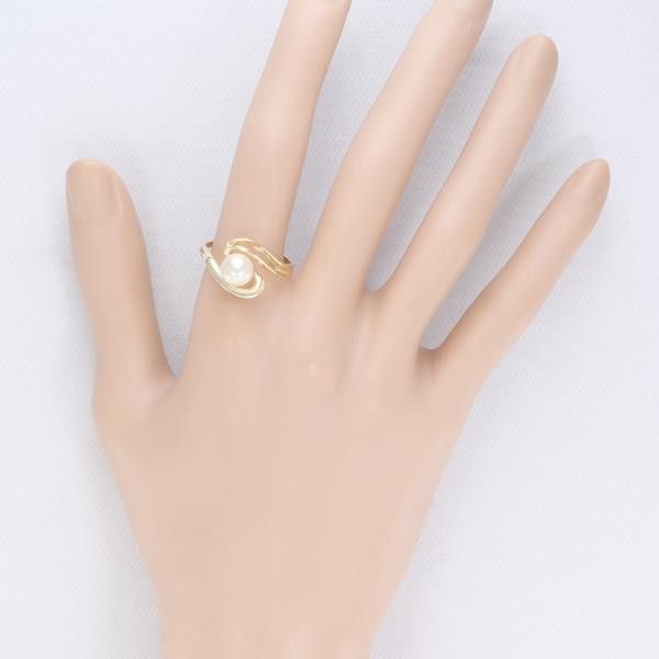 Other Other 14K Yellow Gold Pearl Ring 17.5 Metal Ring in Great Condition Size ONE SIZE - 3 Thumbnail