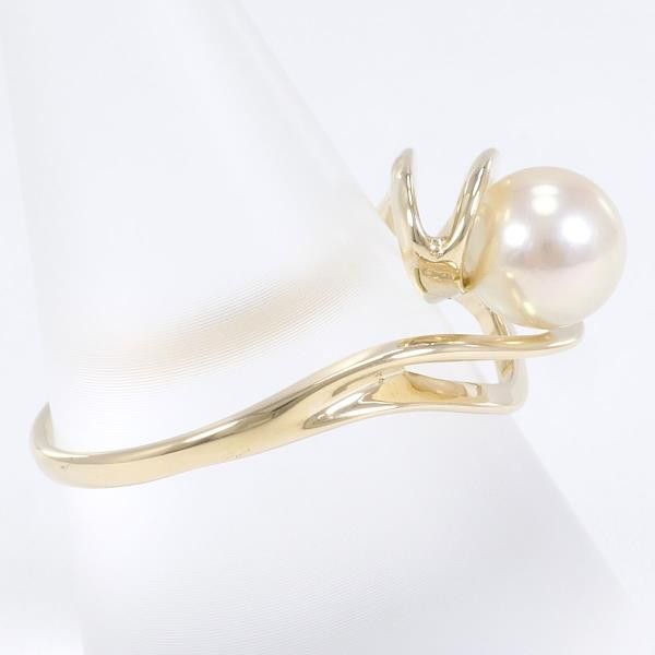 Other Other 14K Yellow Gold Pearl Ring 17.5 Metal Ring in Great Condition Size ONE SIZE - 2 Thumbnail