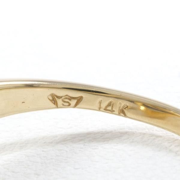 Other Other 14K Yellow Gold Pearl Ring 17.5 Metal Ring in Great Condition Size ONE SIZE - 6 Thumbnail