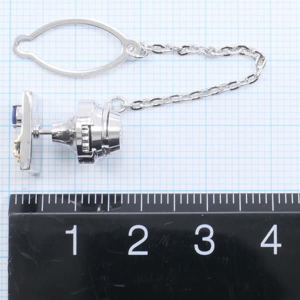 Other Other K18 Yellow Gold K14 White Gold Alloy Sapphire Pin Brooch Metal Brooch in Great Condition Size ONE SIZE - 3 Thumbnail