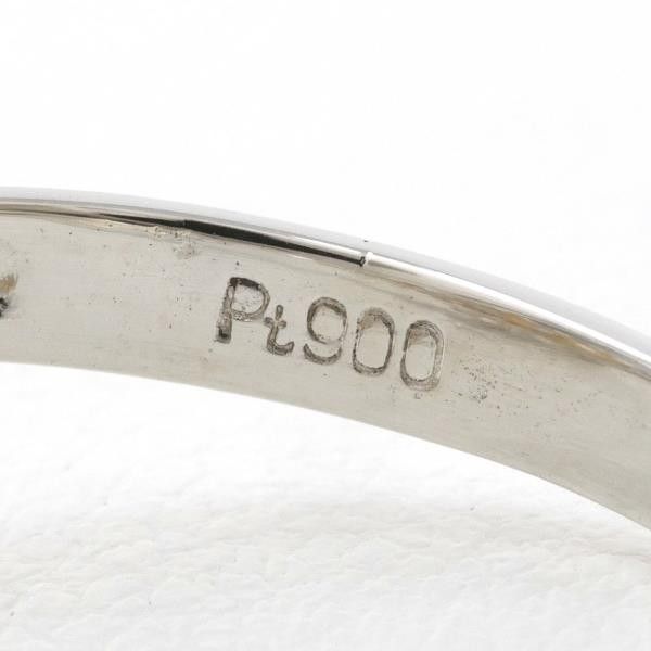 Other Other PT900 Platinum Ring with 8mm Pearl and Diamond Metal Ring in Excellent Condition Size ONE SIZE - 6 Thumbnail