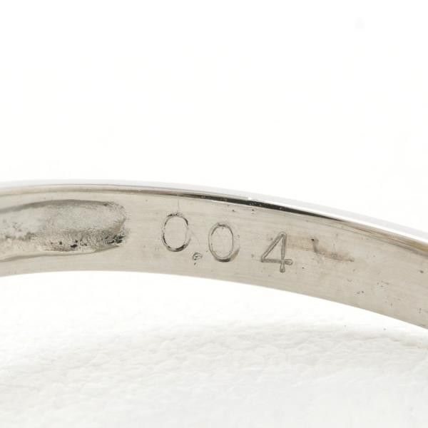 Other Other PT900 Platinum Ring with 8mm Pearl and Diamond Metal Ring in Excellent Condition Size ONE SIZE - 7 Thumbnail