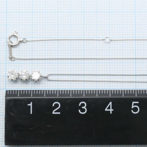 Other Other PT900 Platinum PT850 Diamond Necklace 42cm Metal Necklace in Great Condition Size ONE SIZE - 6 Thumbnail