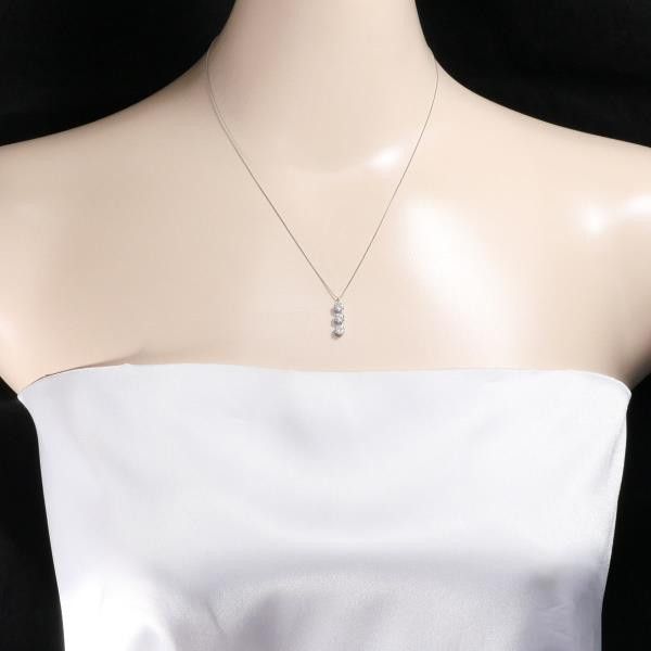 Other Other PT900 Platinum PT850 Diamond Necklace 42cm Metal Necklace in Great Condition Size ONE SIZE - 3 Thumbnail