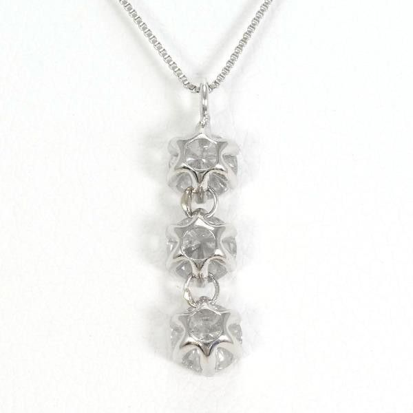 Other Other PT900 Platinum PT850 Diamond Necklace 42cm Metal Necklace in Great Condition Size ONE SIZE - 4 Thumbnail