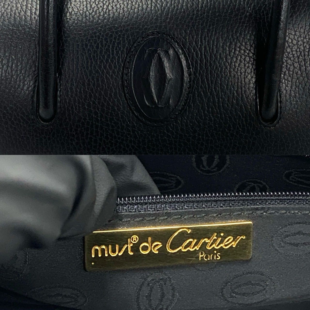 Cartier Cartier Must Line Mini Boston Bag Leather Handbag in Very Good Condition Size ONE SIZE - 3 Thumbnail
