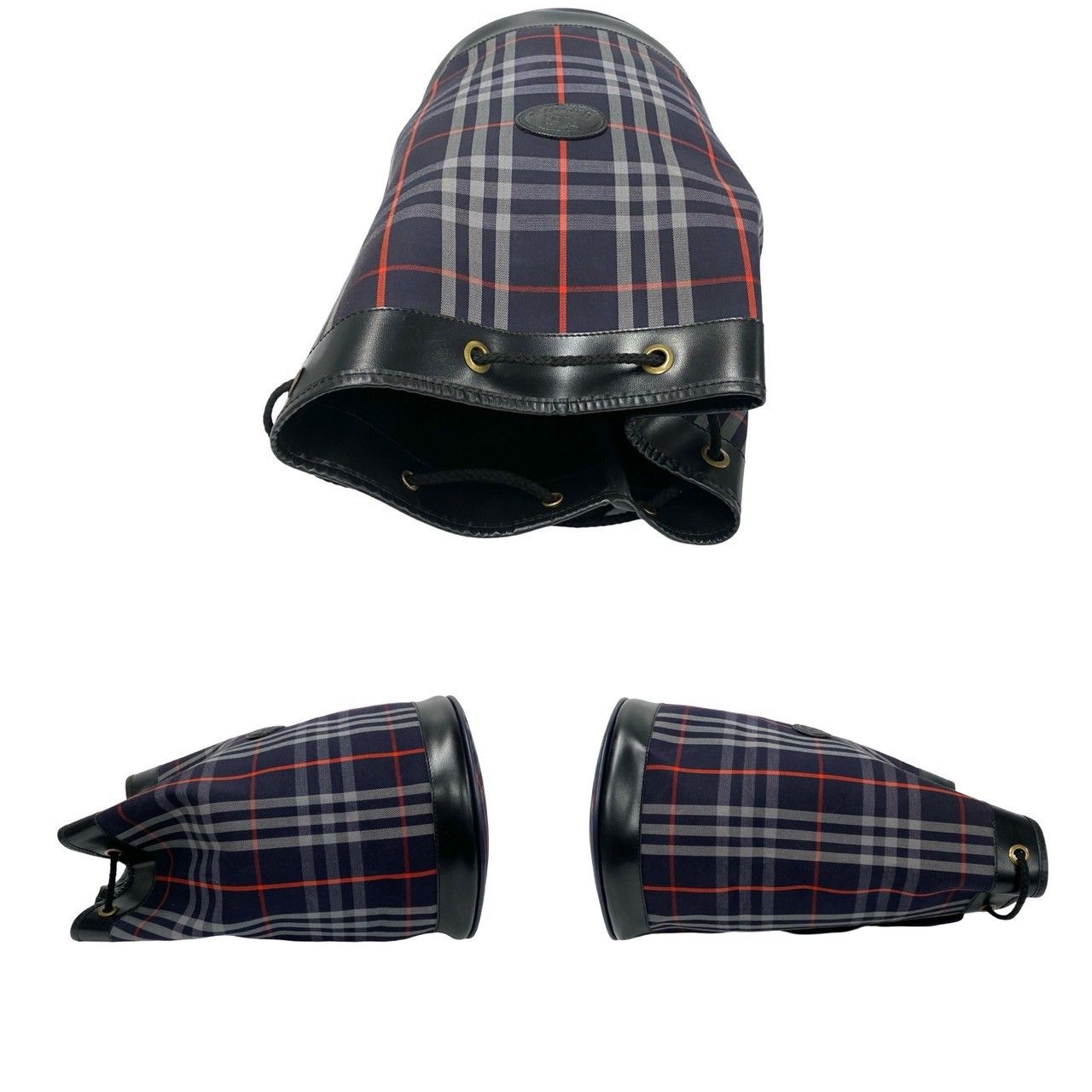Burberry Burberry Nova Check Drawstring Bag Canvas Crossbody Bag in Great Condition Size ONE SIZE - 5 Thumbnail