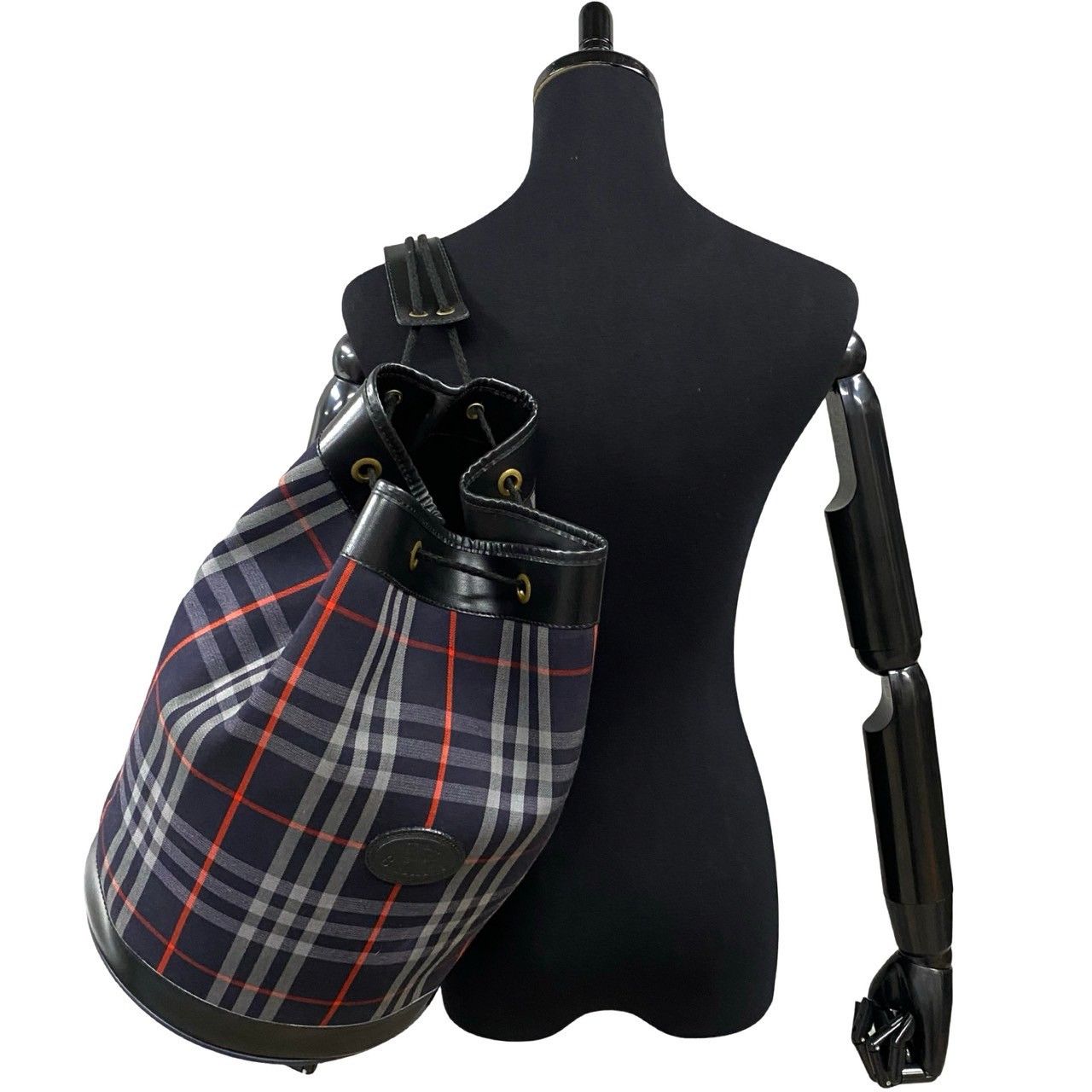 Burberry Burberry Nova Check Drawstring Bag Canvas Crossbody Bag in Great Condition Size ONE SIZE - 2 Thumbnail