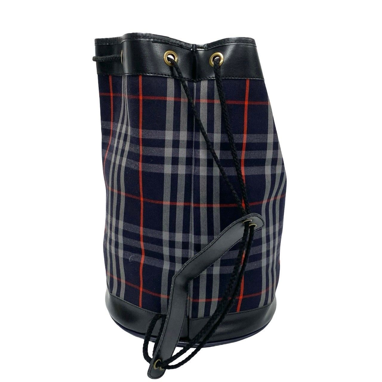 Burberry Burberry Nova Check Drawstring Bag Canvas Crossbody Bag in Great Condition Size ONE SIZE - 4 Thumbnail