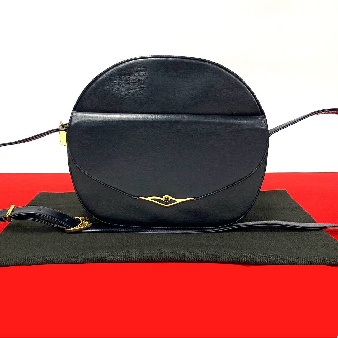 Cartier Cartier Sapphire Line Crossbody Bag Leather Crossbody Bag in Very Good Condition Size ONE SIZE - 10 Thumbnail