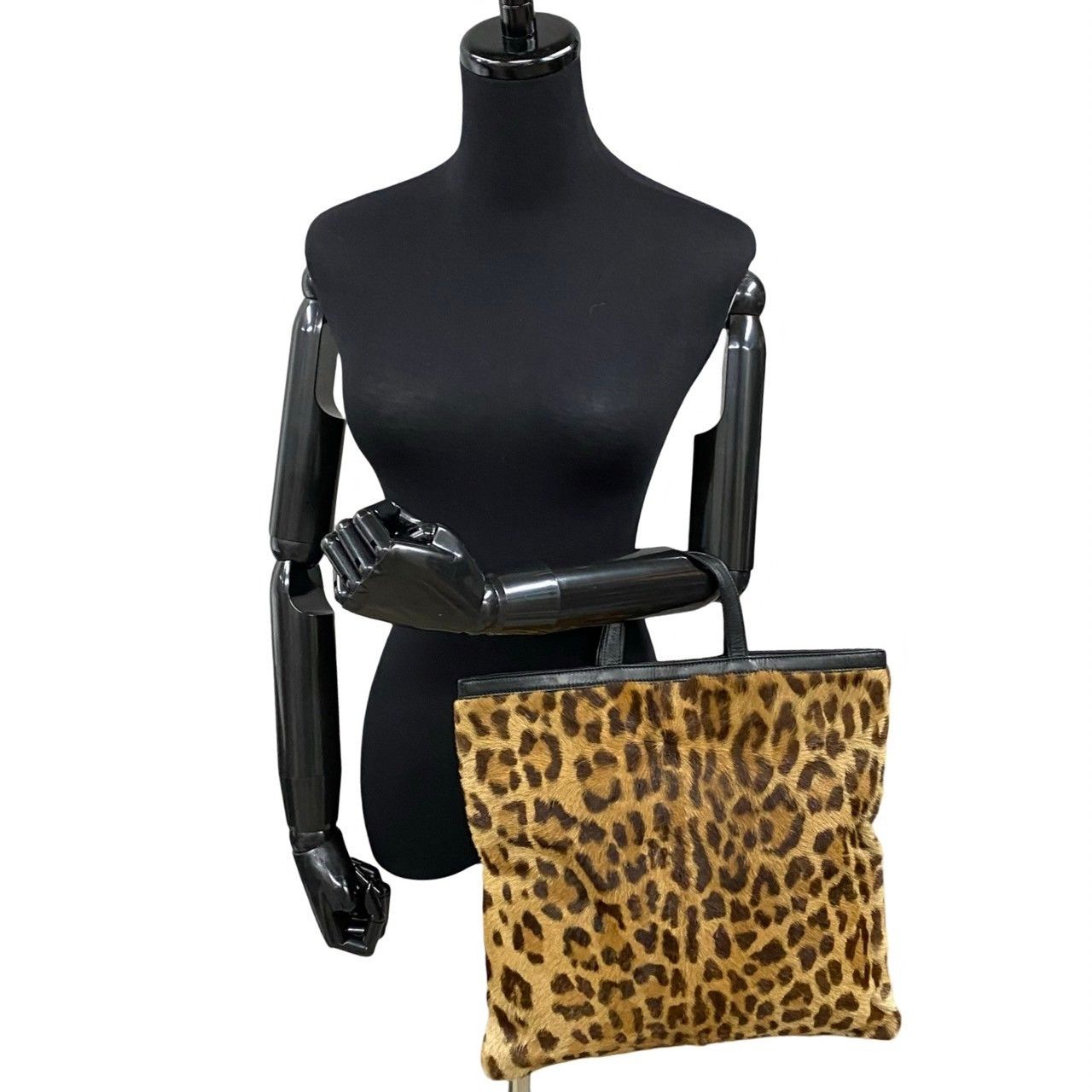 Loewe Loewe Leopard Print Tote Bag Natural Material Tote Bag in Very Good Condition Size ONE SIZE - 2 Thumbnail