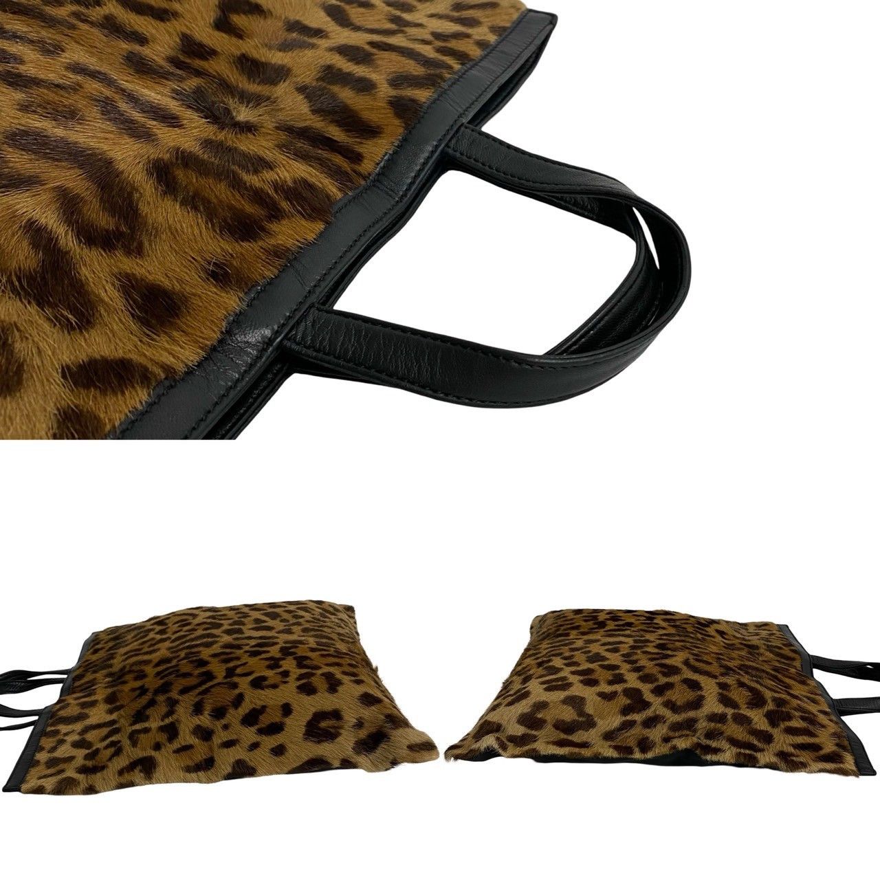 Loewe Loewe Leopard Print Tote Bag Natural Material Tote Bag in Very Good Condition Size ONE SIZE - 5 Thumbnail