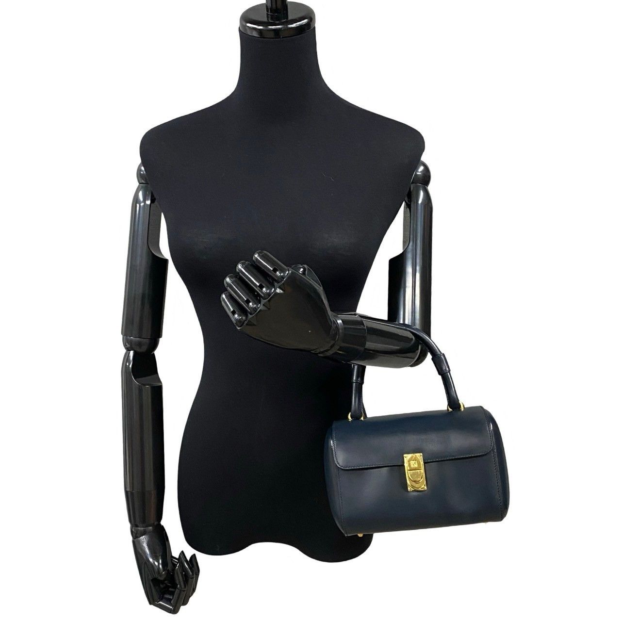 Loewe Loewe Anagram Mini Boston Bag Leather Handbag in Very Good Condition Size ONE SIZE - 2 Thumbnail