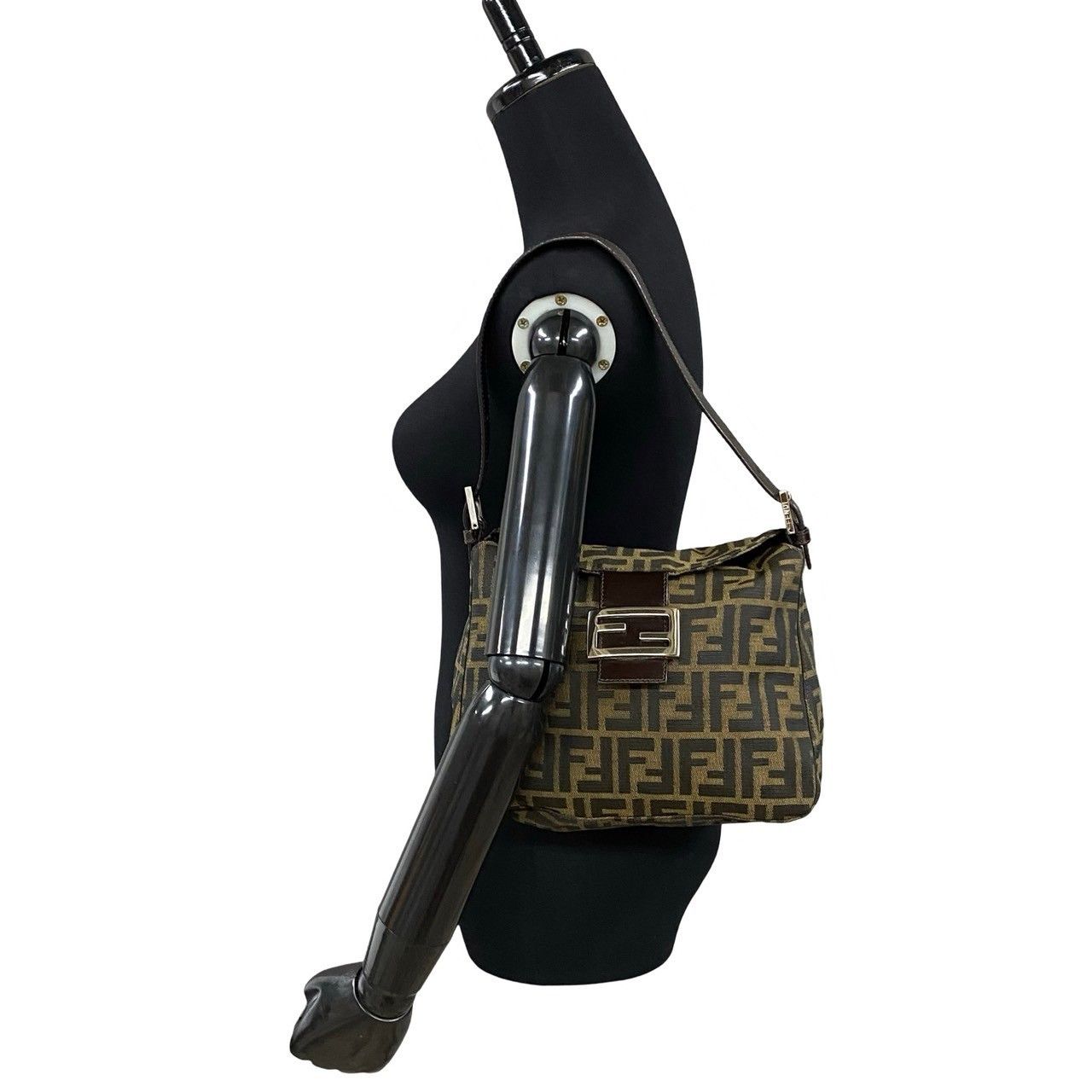 Fendi Fendi Zucca Mamma Baguette Bag Canvas Crossbody Bag in Very Good Condition Size ONE SIZE - 2 Thumbnail