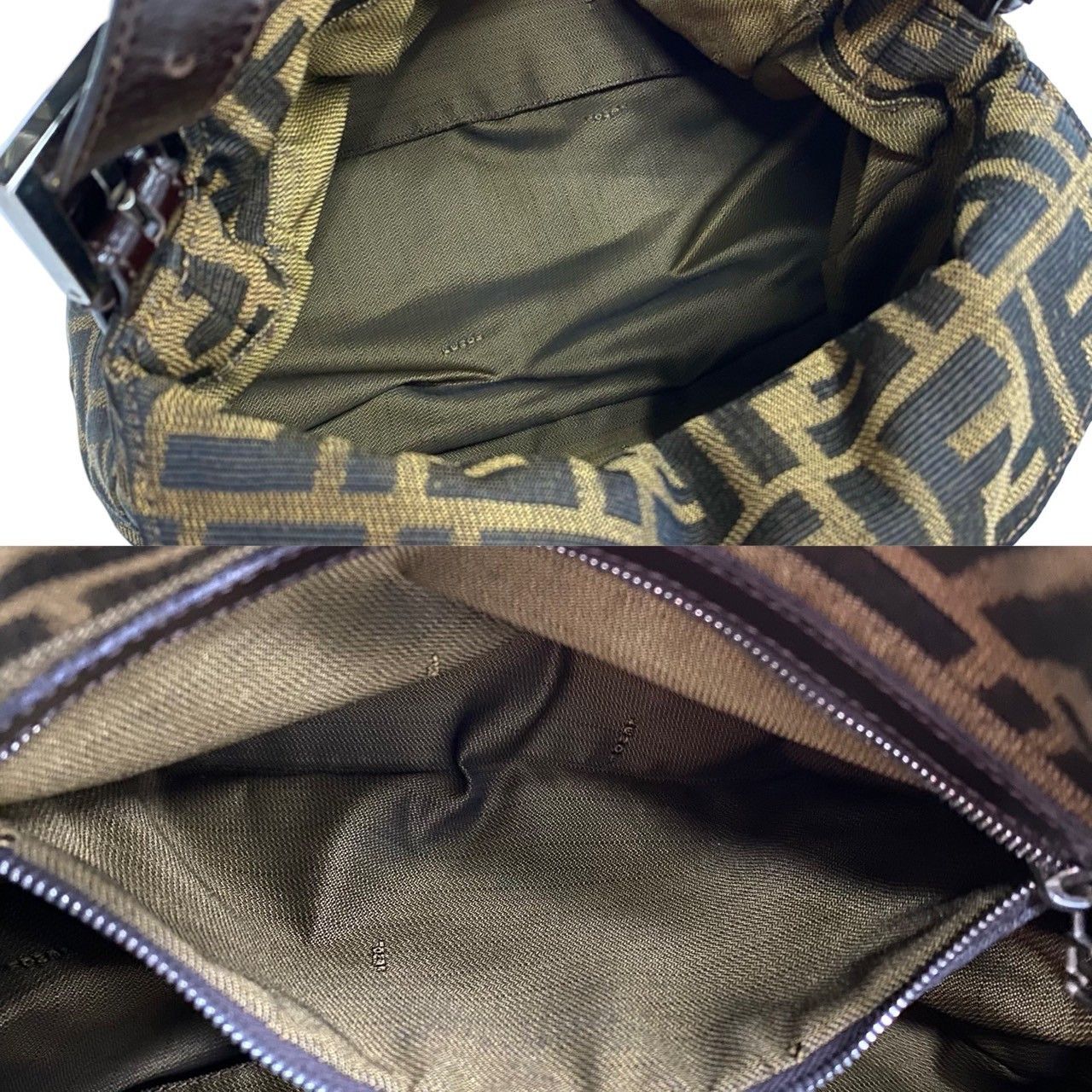 Fendi Fendi Zucca Mamma Baguette Bag Canvas Crossbody Bag in Very Good Condition Size ONE SIZE - 9 Thumbnail