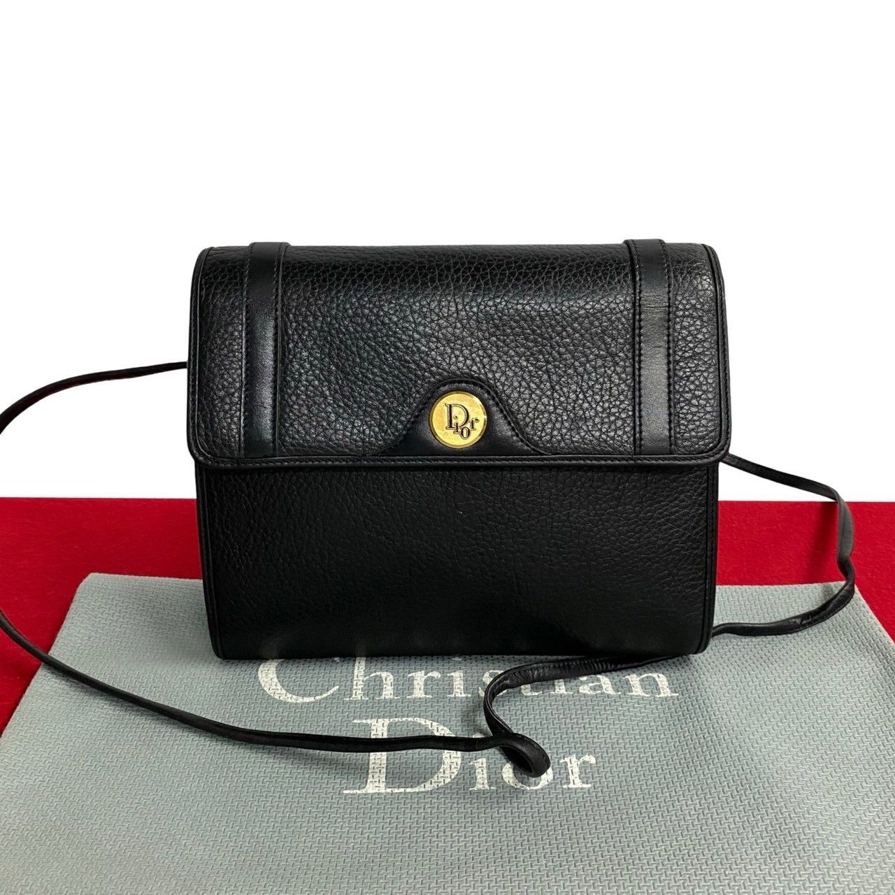Dior Dior Leather Logo Crossbody Bag Leather Crossbody Bag in Very Good Condition Size ONE SIZE - 9 Thumbnail