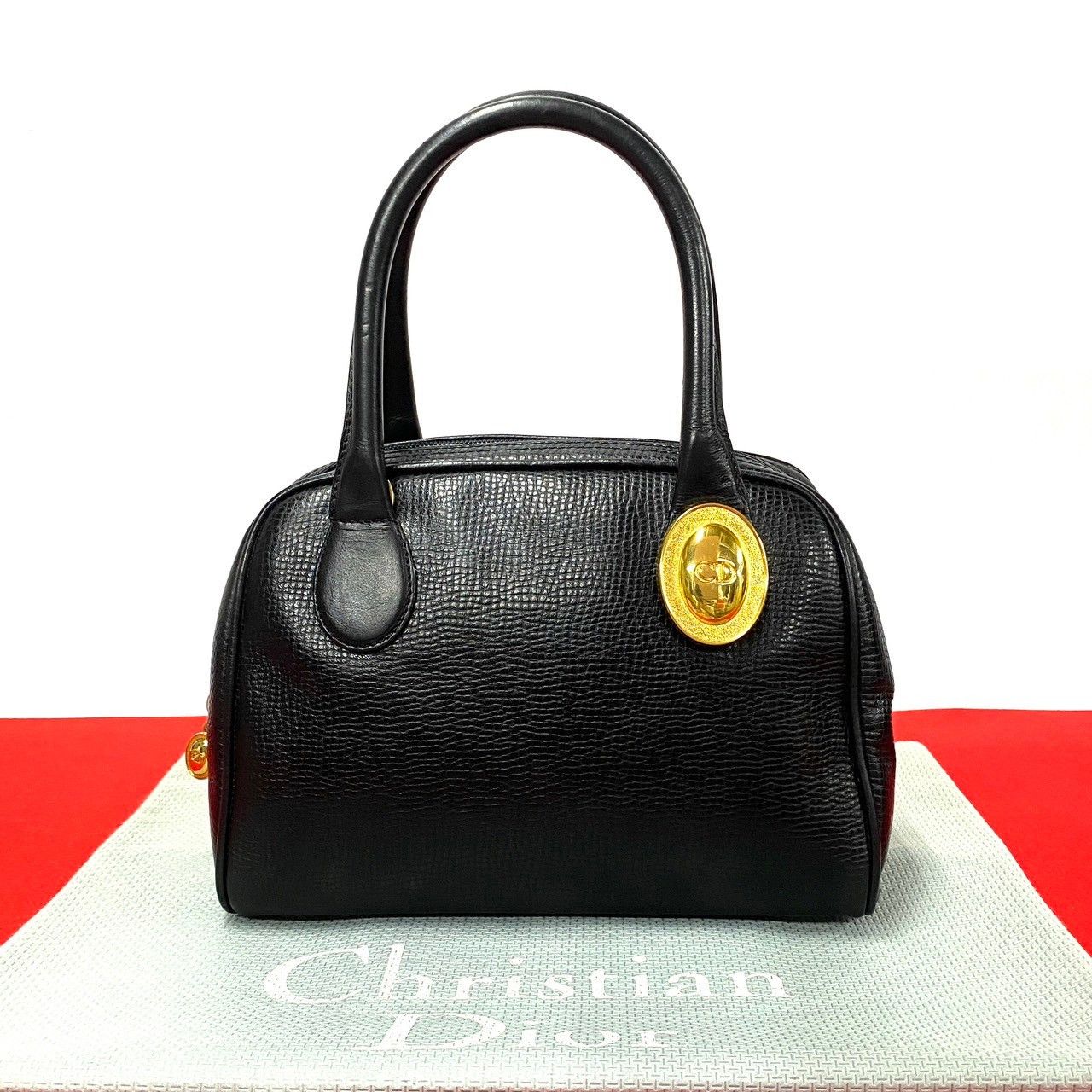 Dior Dior Leather Logo Handbag Leather Handbag in Very Good Condition Size ONE SIZE - 10 Thumbnail