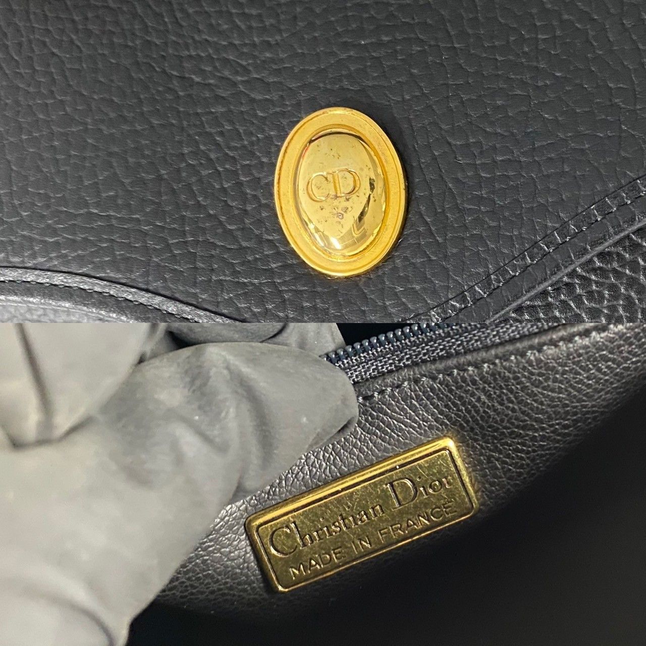 Dior Dior Leather Flap Handbag Leather Handbag in Excellent Condition Size ONE SIZE - 3 Thumbnail