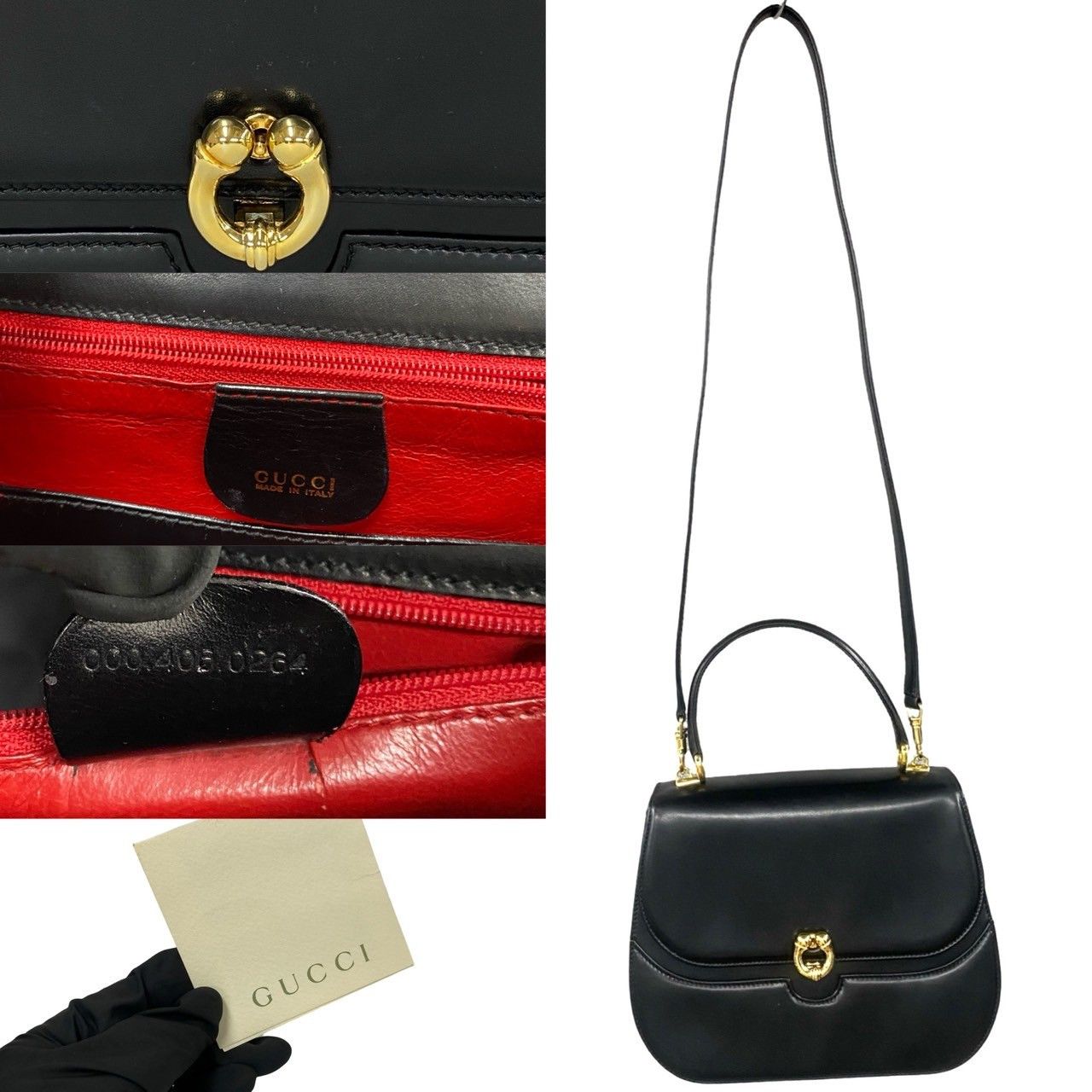 Gucci Gucci Leather Top Handle Bag Leather Handbag in Very Good Condition Size ONE SIZE - 3 Thumbnail