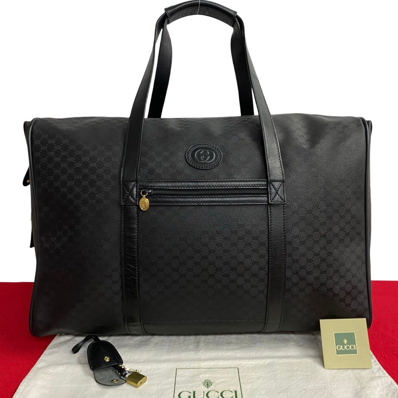 Gucci Gucci Microguccissima Duffle Bag Leather Travel Bag in Great Condition Size ONE SIZE - 10 Thumbnail