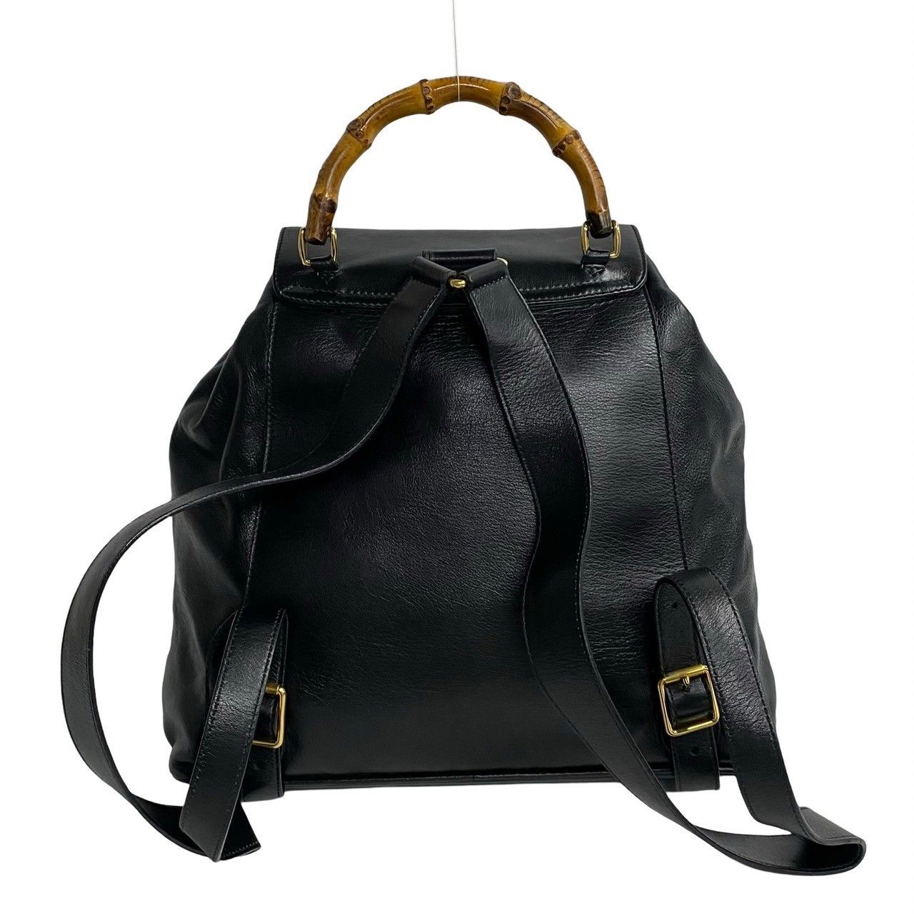 Gucci Gucci Leather Bamboo Backpack Leather Backpack in Very Good Condition Size ONE SIZE - 4 Thumbnail