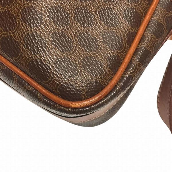 Celine Celine Celine Macadam Brown Shoulder Bag Canvas Crossbody Bag in Good Condition Size ONE SIZE - 4 Thumbnail