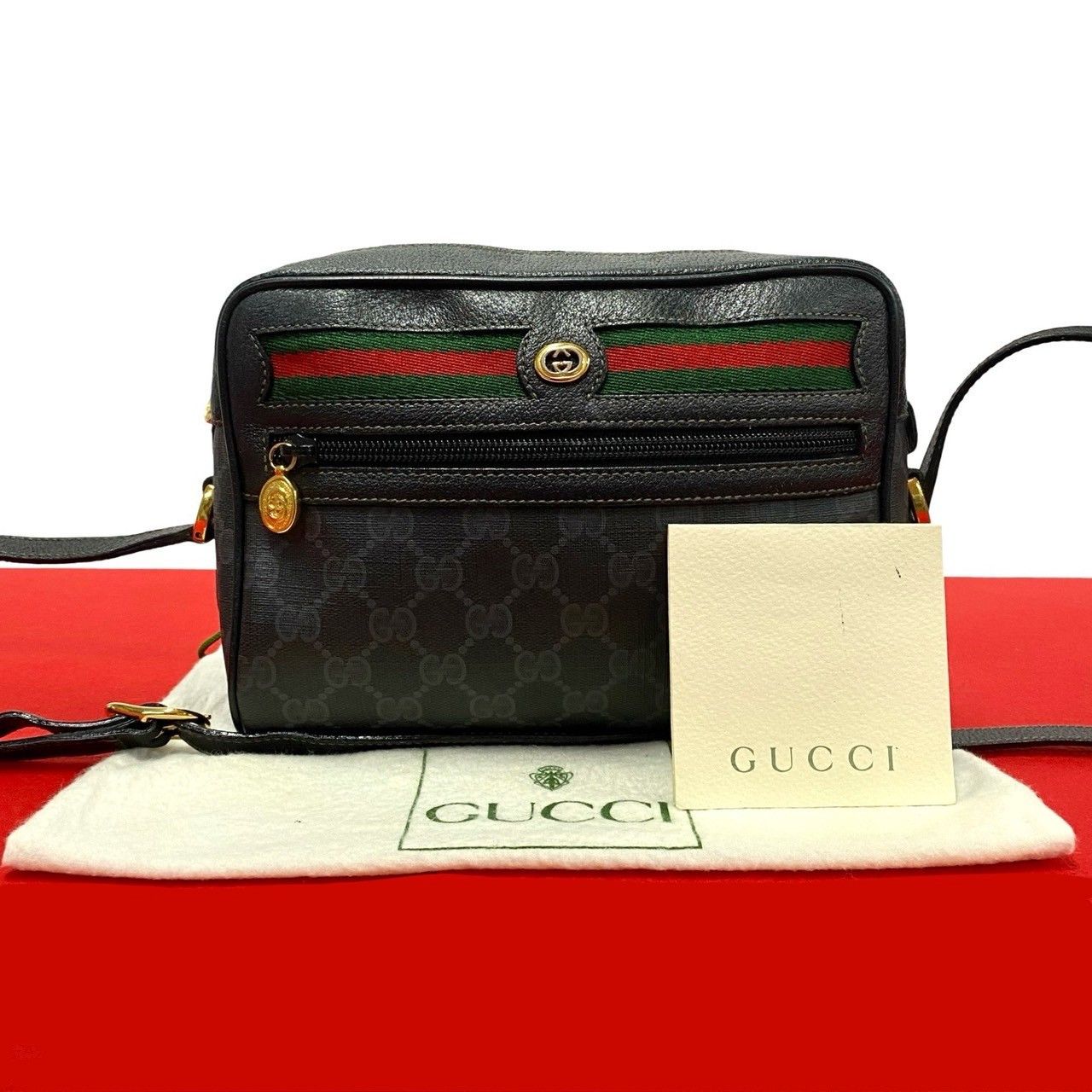Gucci Gucci GG Supreme Ophidia Crossbody Bag Canvas Crossbody Bag in Great Condition Size ONE SIZE - 10 Thumbnail