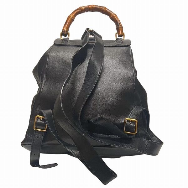 Gucci Gucci Gucci Bamboo Leather Backpack 00320580016 Leather Backpack 00320580016 in Good Condition Size ONE SIZE - 2 Thumbnail