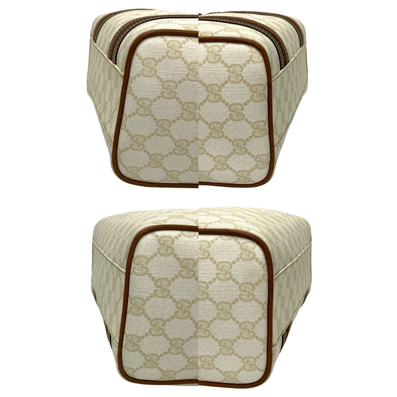 Gucci Gucci GG Supreme Web Boston Bag Leather Crossbody Bag in Great Condition Size ONE SIZE - 7 Thumbnail