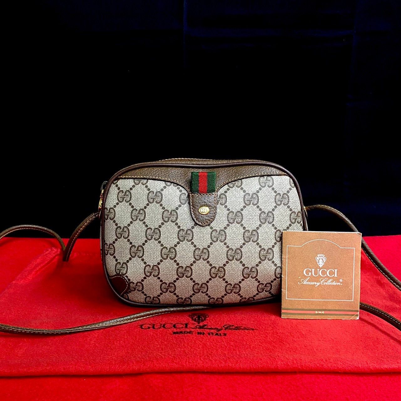 Gucci Gucci GG Canvas Web Crossbody Bag Canvas Crossbody Bag in Very Good Condition Size ONE SIZE - 9 Thumbnail
