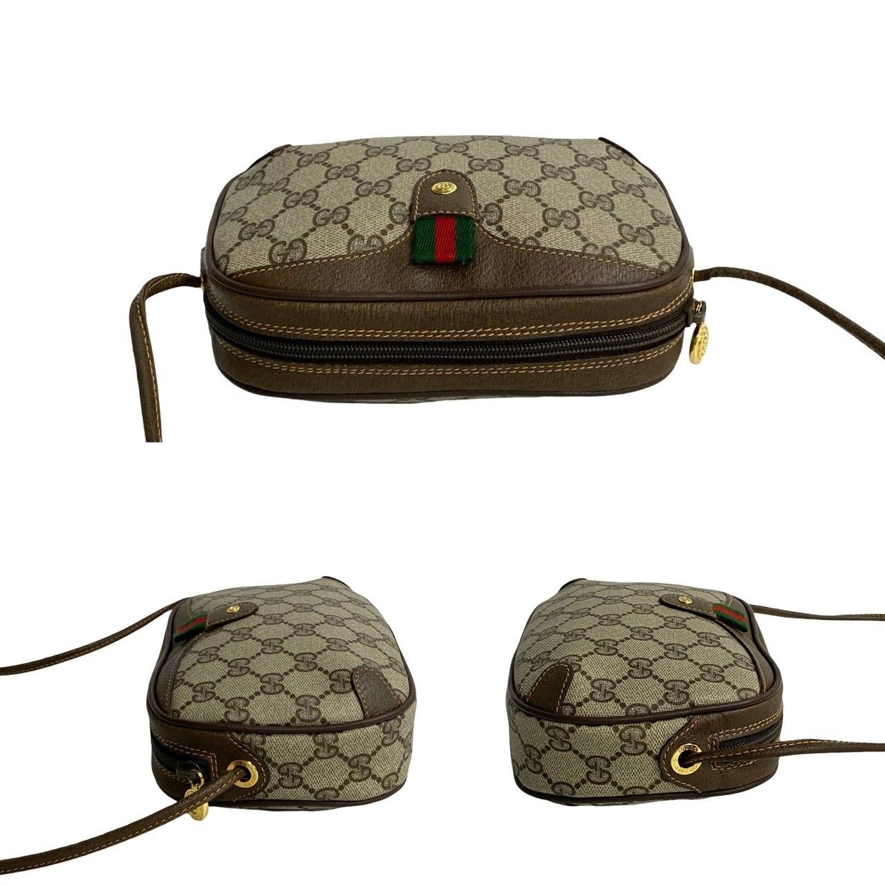 Gucci Gucci GG Canvas Web Crossbody Bag Canvas Crossbody Bag in Very Good Condition Size ONE SIZE - 5 Thumbnail