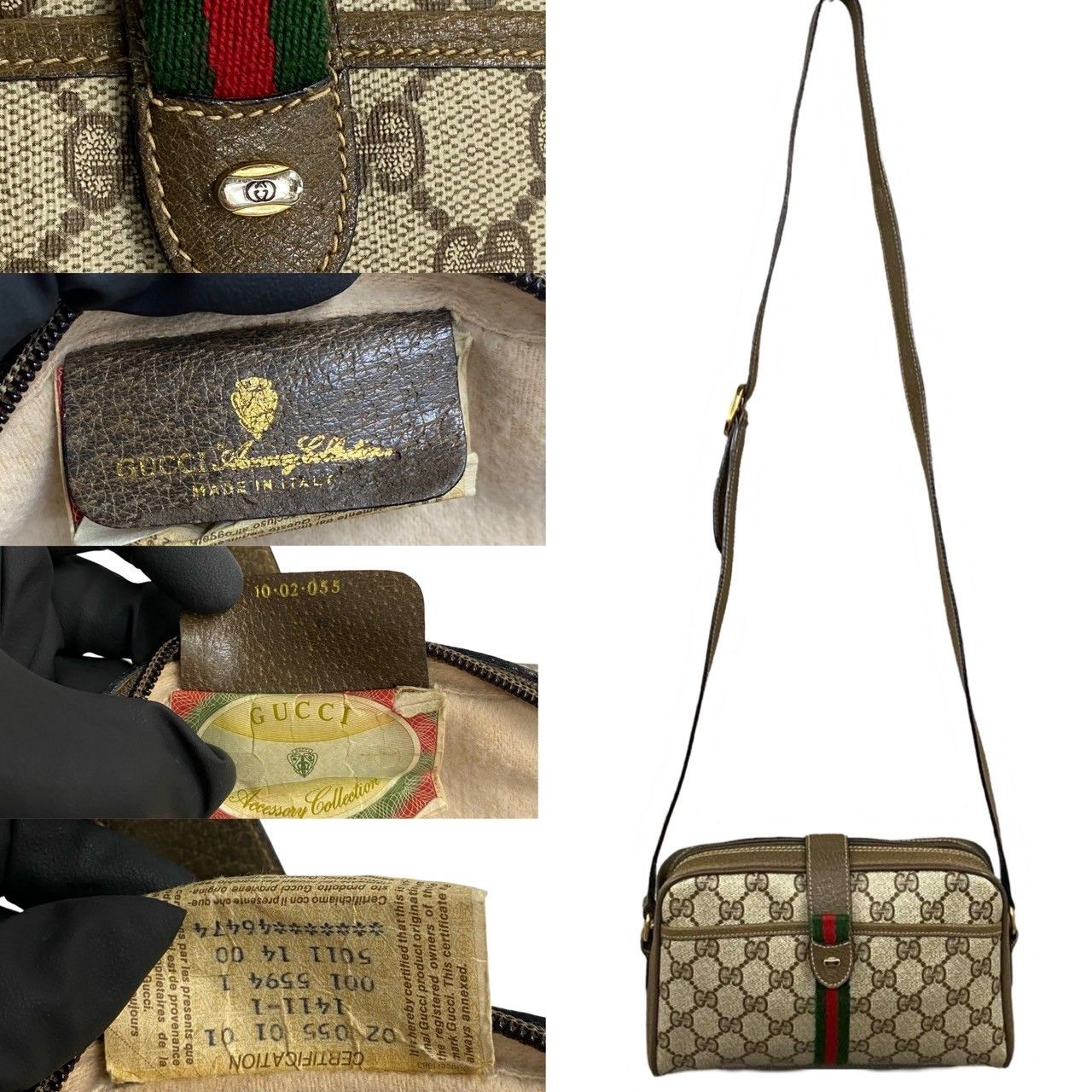 Gucci Gucci GG Canvas Web Crossbody Bag Canvas Crossbody Bag in Great Condition Size ONE SIZE - 3 Thumbnail