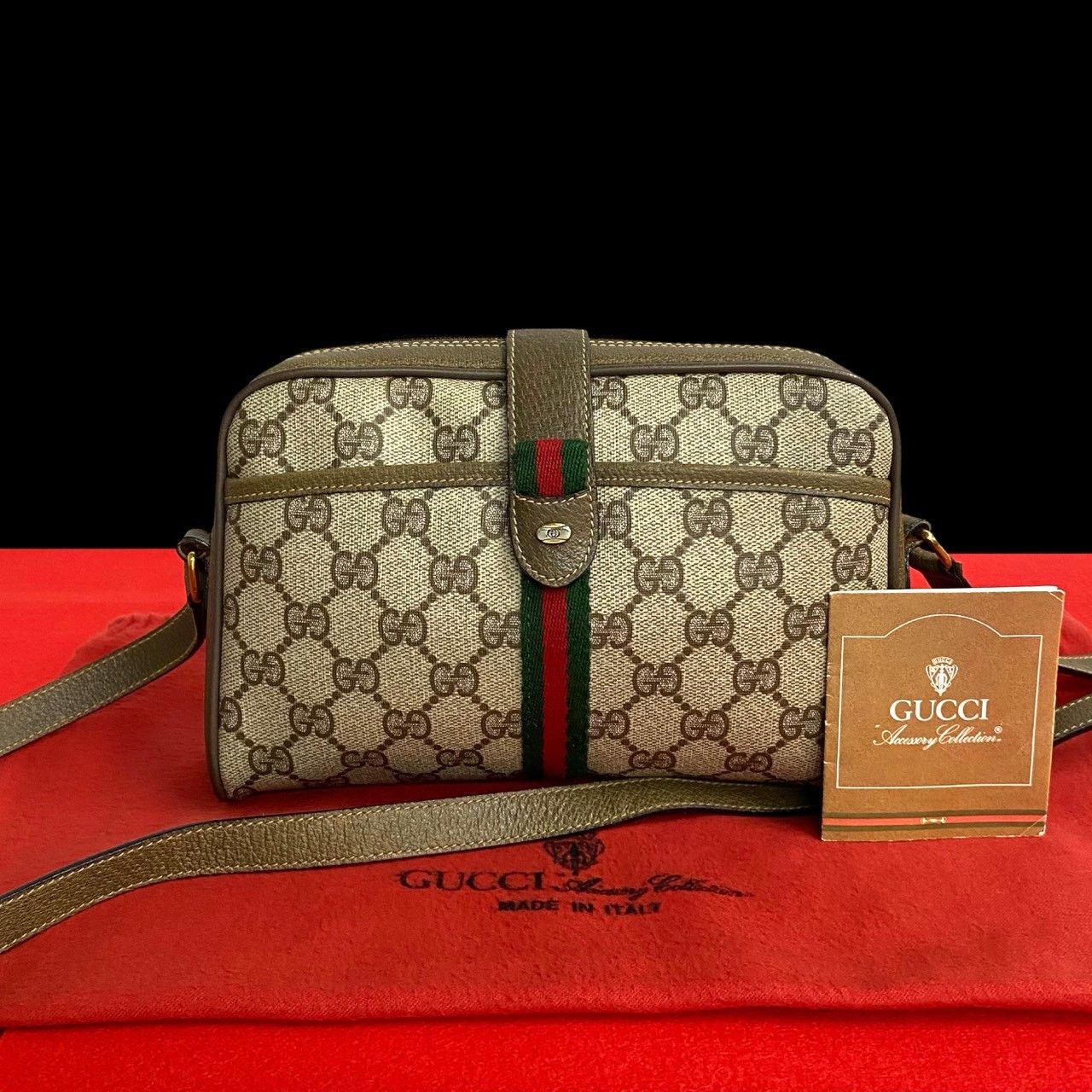 Gucci Gucci GG Canvas Web Crossbody Bag Canvas Crossbody Bag in Great Condition Size ONE SIZE - 9 Thumbnail