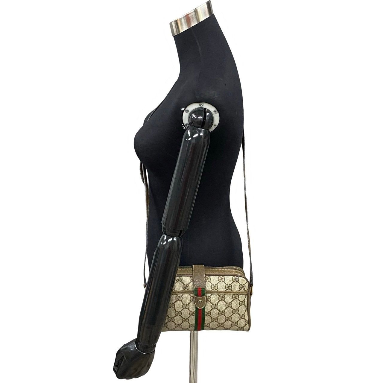 Gucci Gucci GG Canvas Web Crossbody Bag Canvas Crossbody Bag in Great Condition Size ONE SIZE - 2 Thumbnail