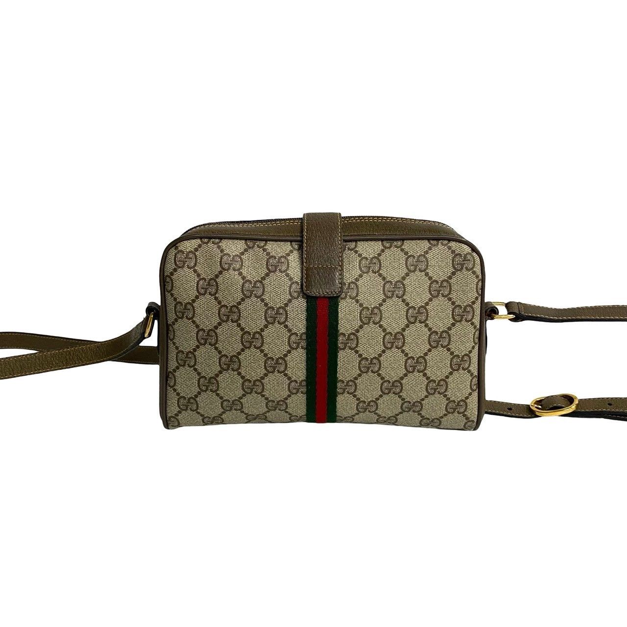 Gucci Gucci GG Canvas Web Crossbody Bag Canvas Crossbody Bag in Great Condition Size ONE SIZE - 4 Thumbnail