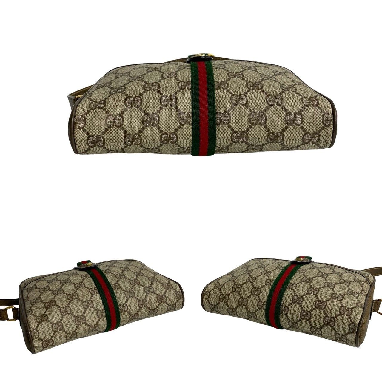 Gucci Gucci GG Canvas Web Crossbody Bag Canvas Crossbody Bag in Great Condition Size ONE SIZE - 6 Thumbnail