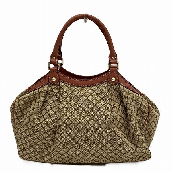 Gucci Gucci Gucci Sukey Diamante Canvas Leather Handbag 211944 Canvas Handbag 211944 in Good Condition Size ONE SIZE - 2 Thumbnail