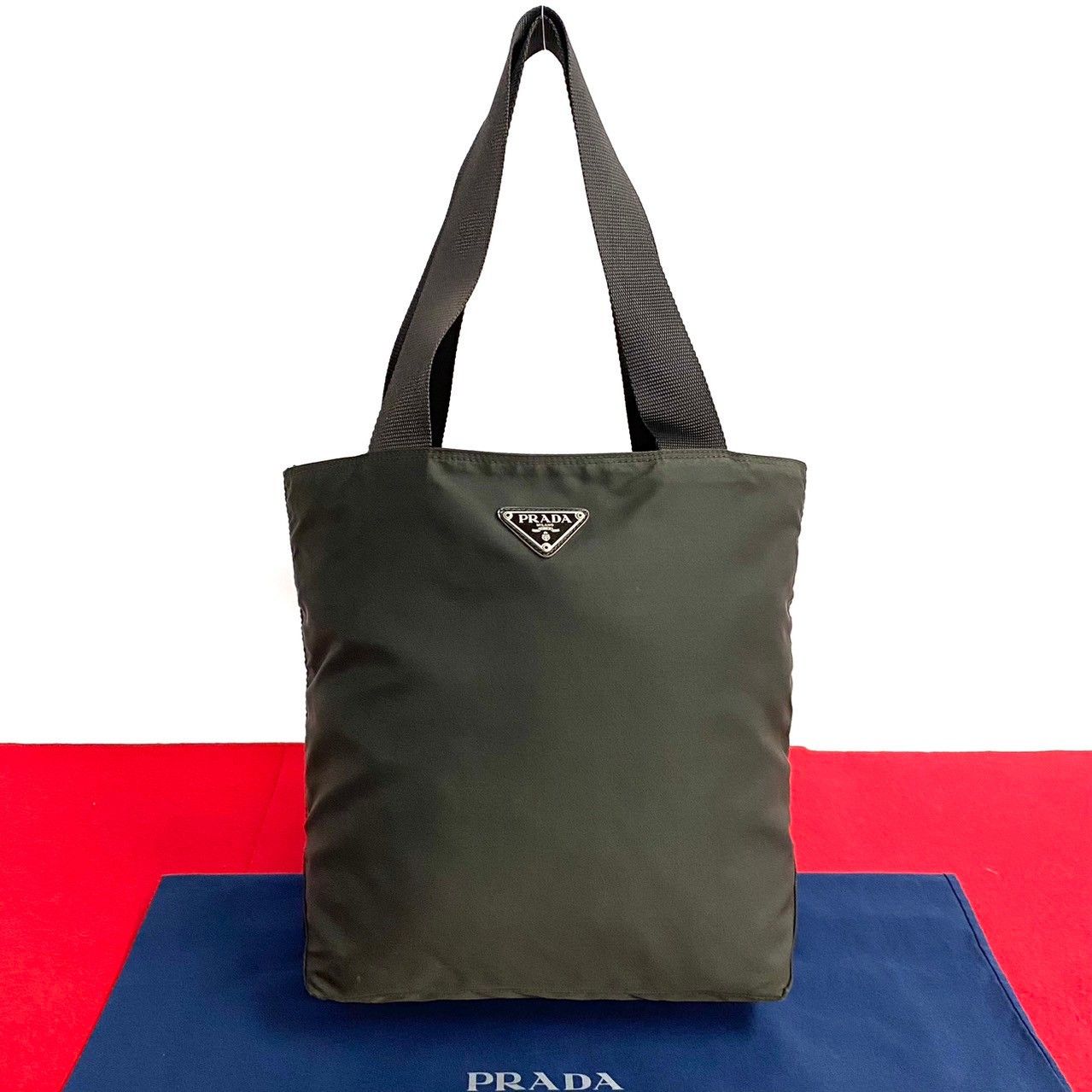 Prada Prada Tessuto Tote Bag Canvas Tote Bag in Very Good Condition Size ONE SIZE - 9 Thumbnail