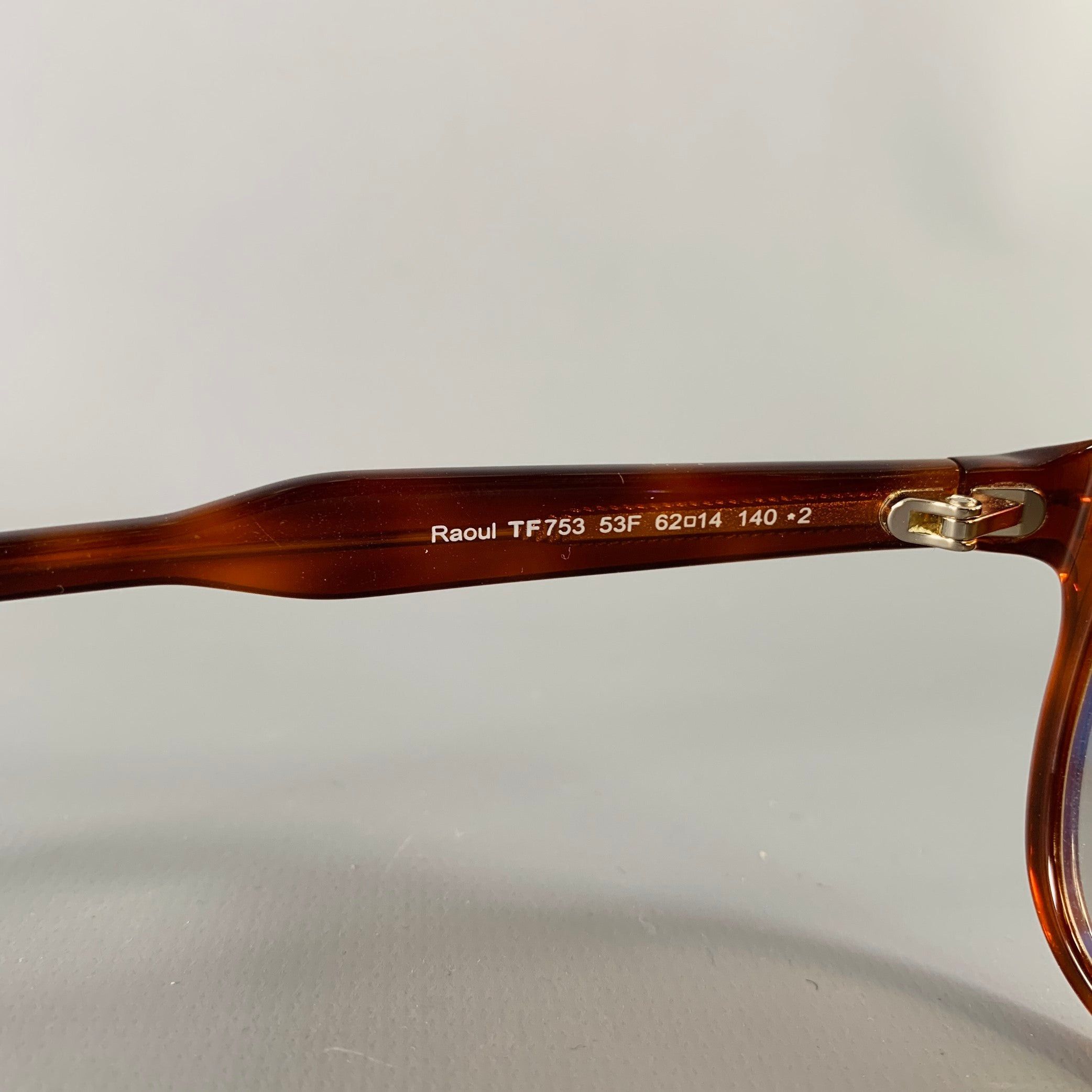 Tom Ford Raoul Brown Tortoiseshell Acetate Sunglasses Size ONE SIZE - 5 Thumbnail