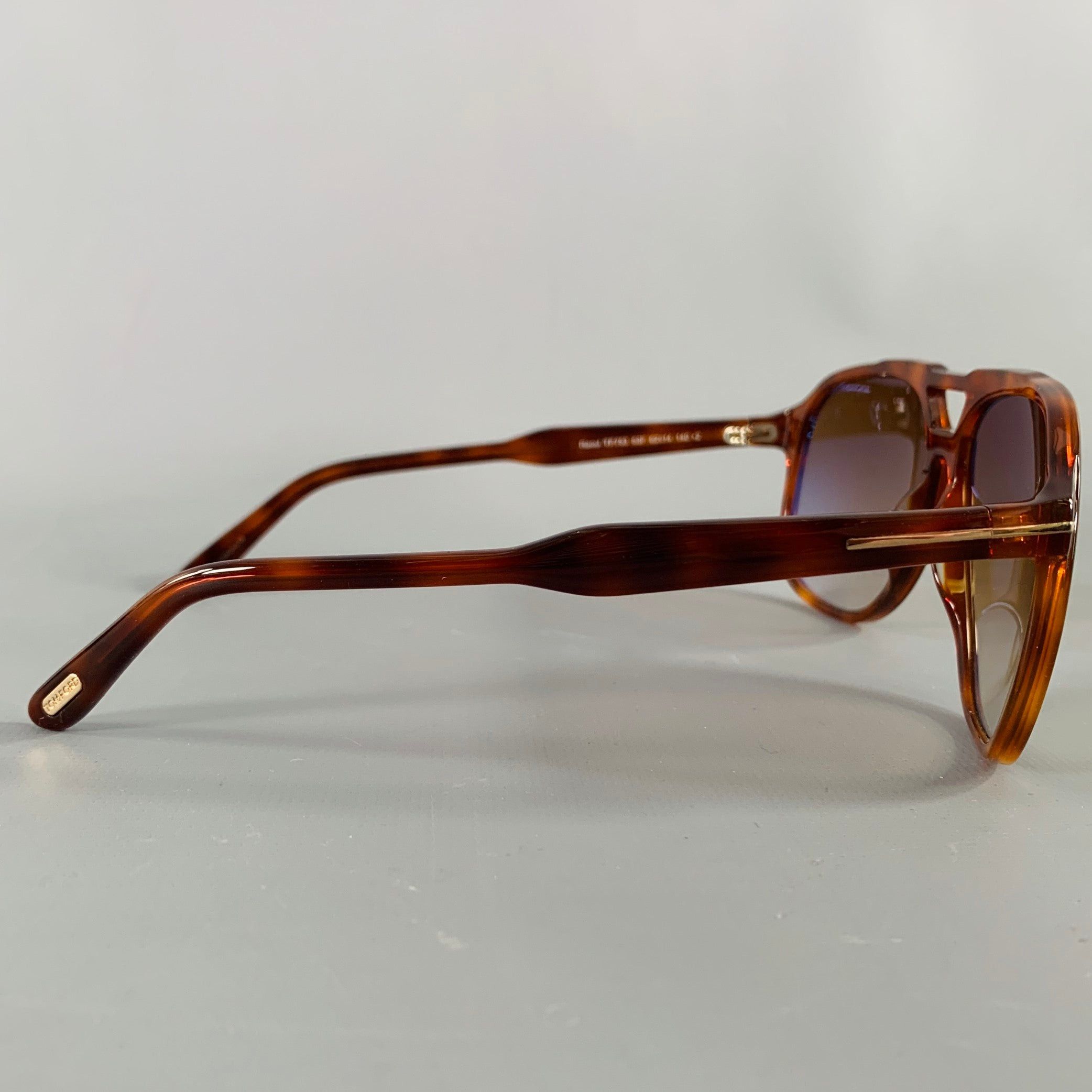 Tom Ford Raoul Brown Tortoiseshell Acetate Sunglasses Size ONE SIZE - 2 Thumbnail