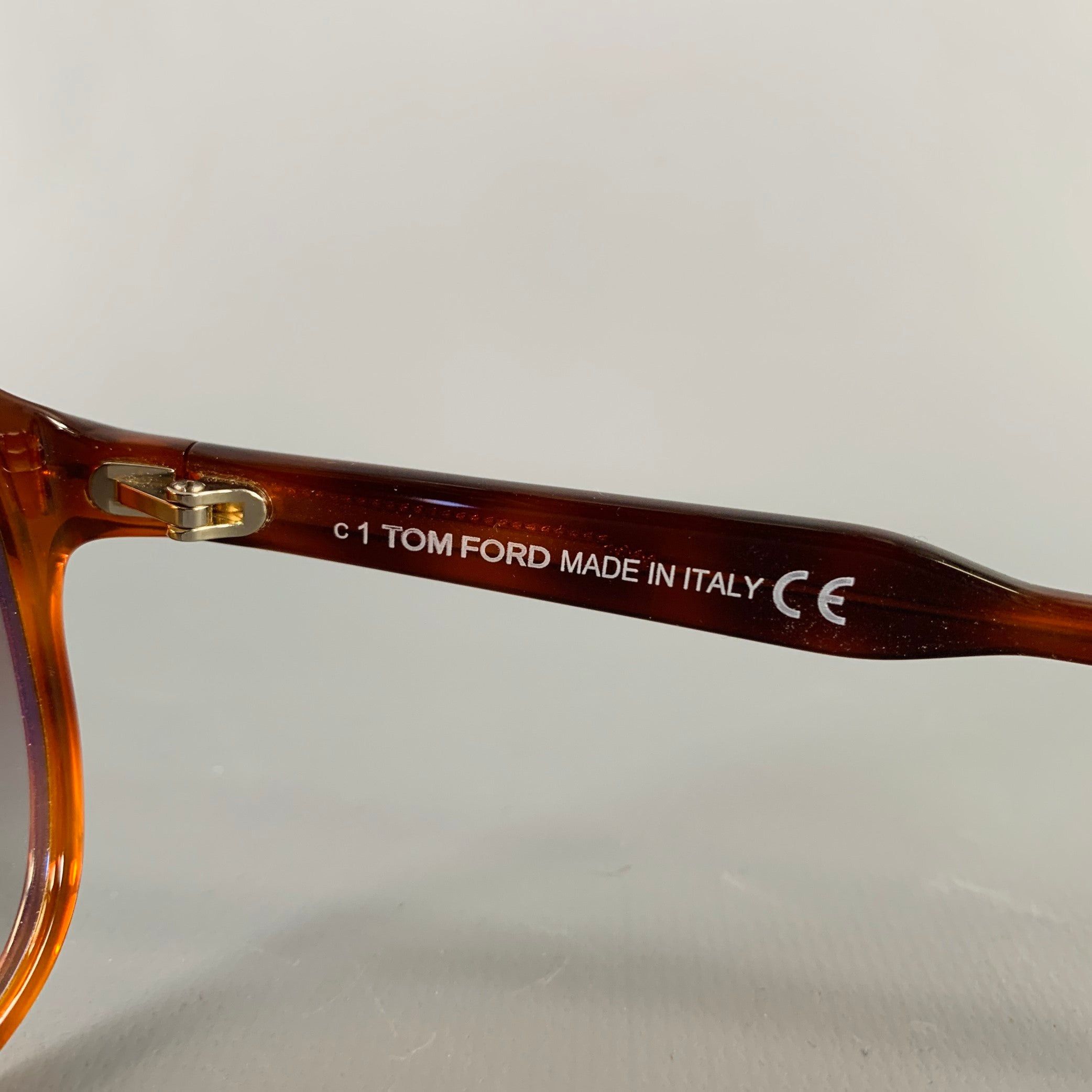 Tom Ford Raoul Brown Tortoiseshell Acetate Sunglasses Size ONE SIZE - 6 Thumbnail