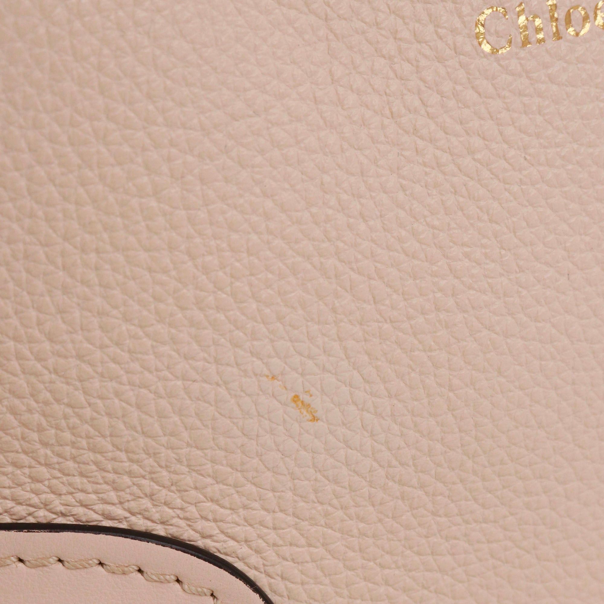 Chloe CHLOÉ - Chloé mini Daria shoulder bag in beige grained leather Size ONE SIZE - 7 Thumbnail