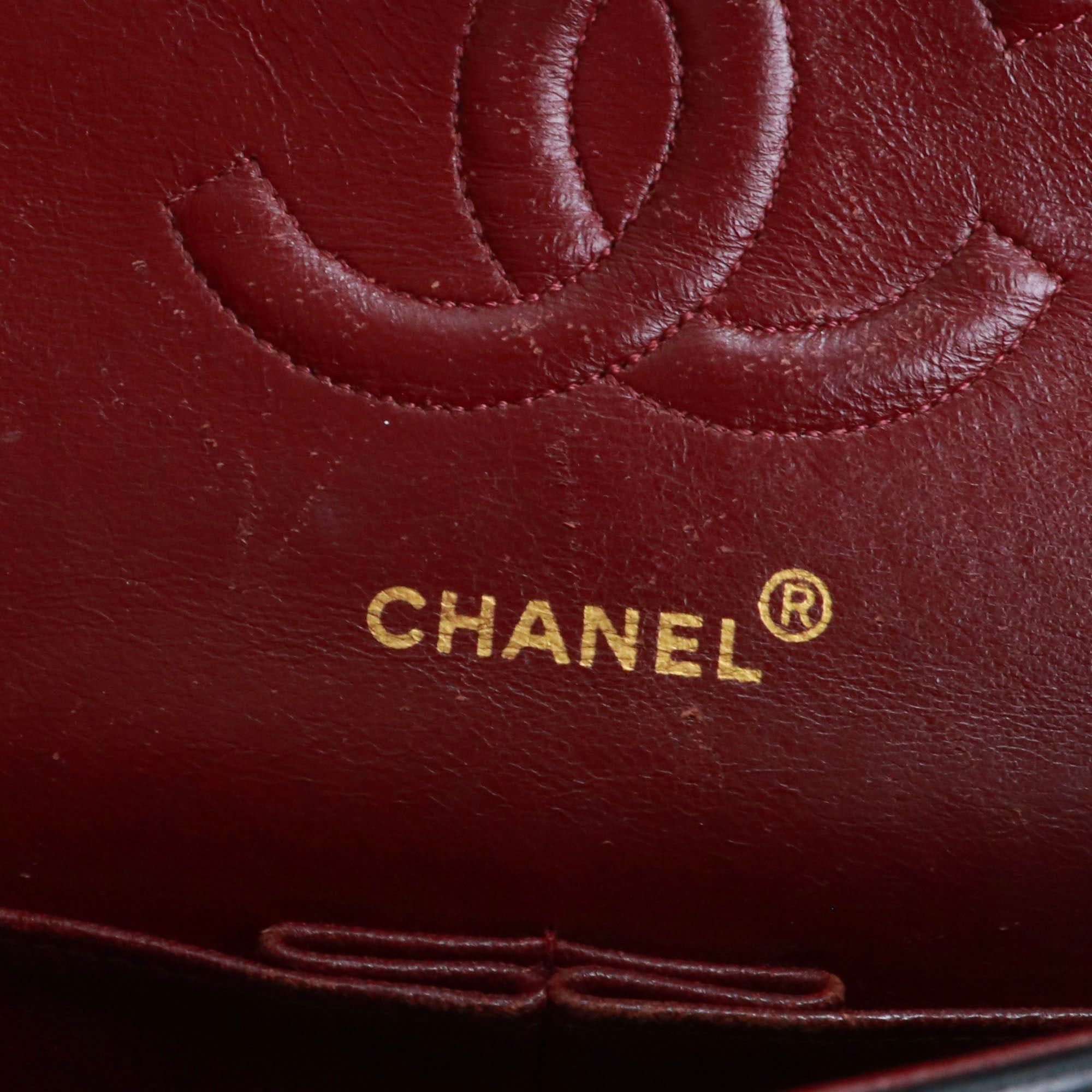 Chanel CHANEL - Timeless/Classique medium Chanel double flap handbag in vintage black quilted leather Size ONE SIZE - 10 Thumbnail