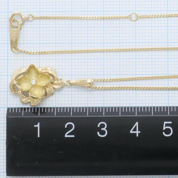 Other Other K18 Yellow Gold Diamond Necklace 40cm Metal Necklace in Excellent Condition Size ONE SIZE - 5 Thumbnail