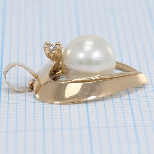 Other Other K14 Pink Gold Pearl Pendant Top Metal Pendant in Excellent Condition Size ONE SIZE - 3 Thumbnail