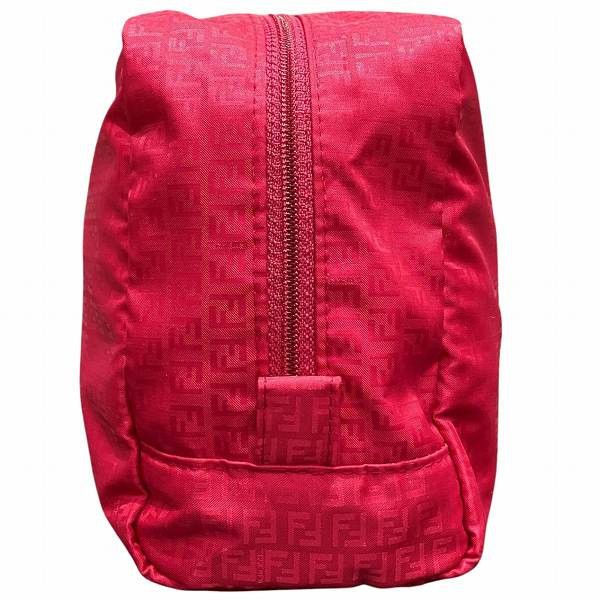 Fendi Fendi Fendi Nylon Zucchino Pouch Pink Canvas Vanity Bag in Good Condition Size ONE SIZE - 4 Thumbnail